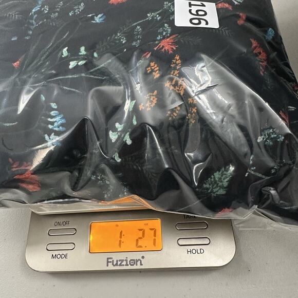 Lane Bryant Black Floral Maxi Dress Size 14 3/4 Sleeve Pockets Stretch NWT - Picture 16 of 16